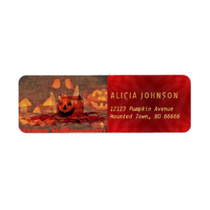 Adresse classique vintage de Halloween