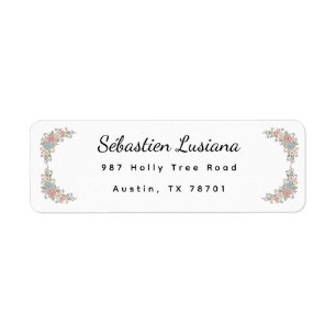 Adresse de Baby Shower Arc-en-Ciel Bohème Pastel M