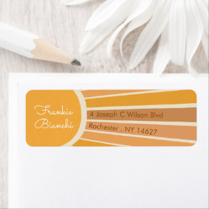 Adresse de Baby Shower Bohème Petit rayon de Solei