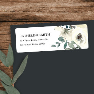 ADRESSE DE BUNCH FLORAL FLORAL EN IVOIRE DOUCE