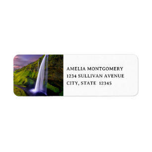 Adresse de cascade islandaise Photo Nature Verte