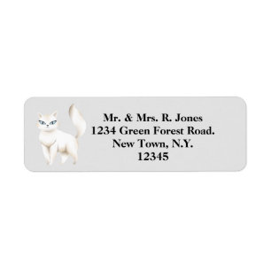 Adresse de chat blanc perse