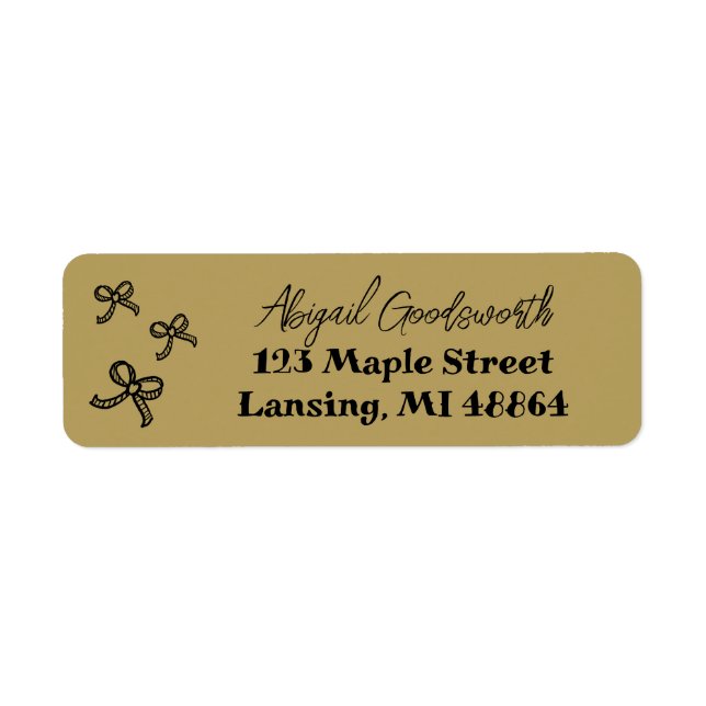 Adresse de la réception de mariage au nœud fantais (Devant)