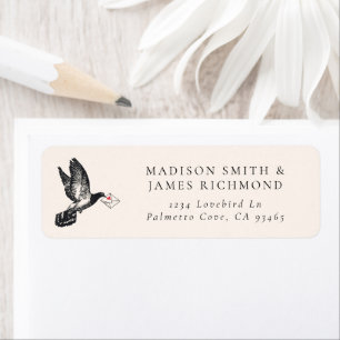 Adresse de mariage de lettre d'amour de colombe vi