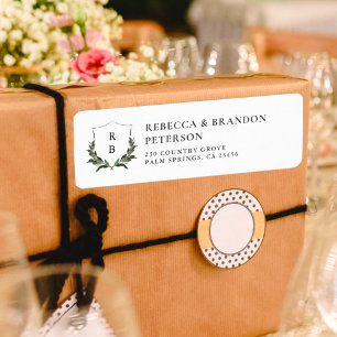 Adresse de mariage florale vintage fantaisiste chi