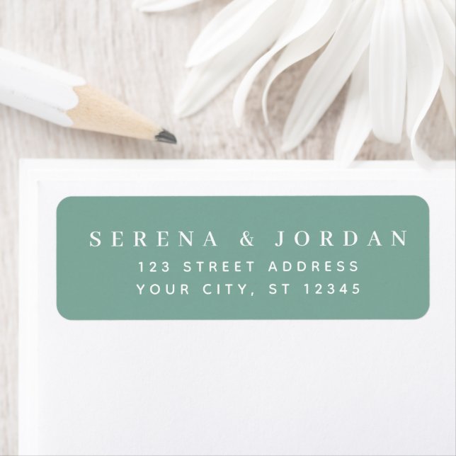 ADRESSE DE MARIAGE PERSONNALISÉE SIMPLE ÉLÉGANTE S (En situation)