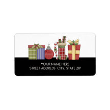 Adresse de Noël Étiquettes