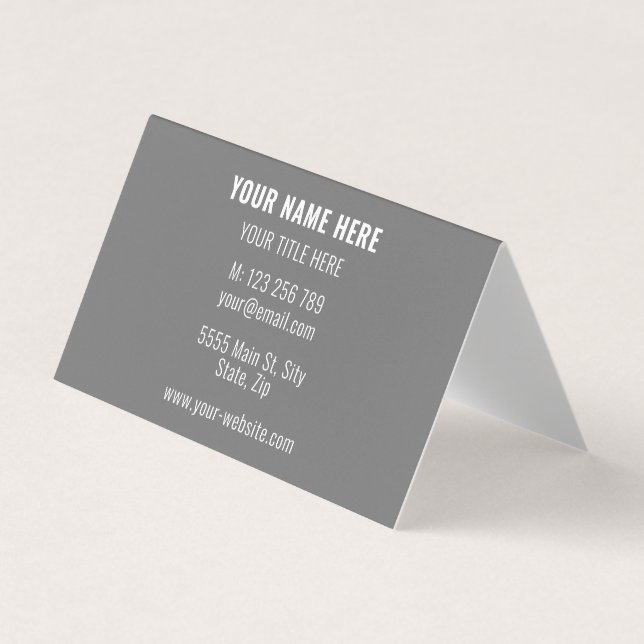 Adresse de nom personnalisé Carte de visite person (Devant)