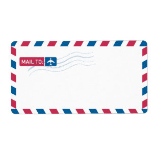 Adresse de par avion expédiant le COURRIER de   