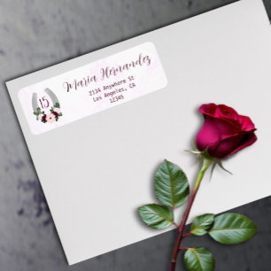 Adresse de Quinceanera Florale Western en Fer à Ch