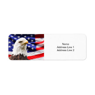 Adresse de retour American Flag and Eagle