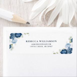 Adresse de Retour de Baby Shower Floral Aquarelle