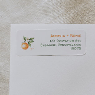 Adresse de retour de la Baby Shower Citrus Little