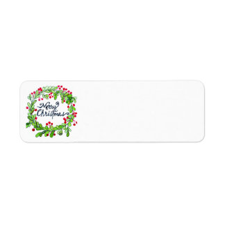 Adresse de retour de la couronne de Noël