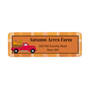 Adresse de retour de la ferme d'automne du pays pe