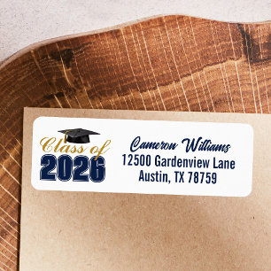 Adresse de retour de la promotion 2026 en bleu mar
