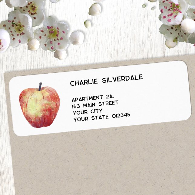 Adresse de retour de l'aquarelle Apple (Créateur téléchargé)
