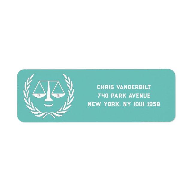 Adresse de retour de l'avocat (Devant)