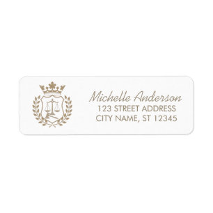 Adresse de retour de l'avocat professionnel branch
