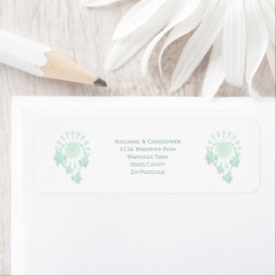 Adresse de retour de l'enveloppe mariage Papillons