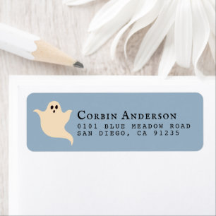 Adresse de retour de l'Halloween Ghost Blue