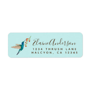Adresse de retour de l'oiseau de colibris