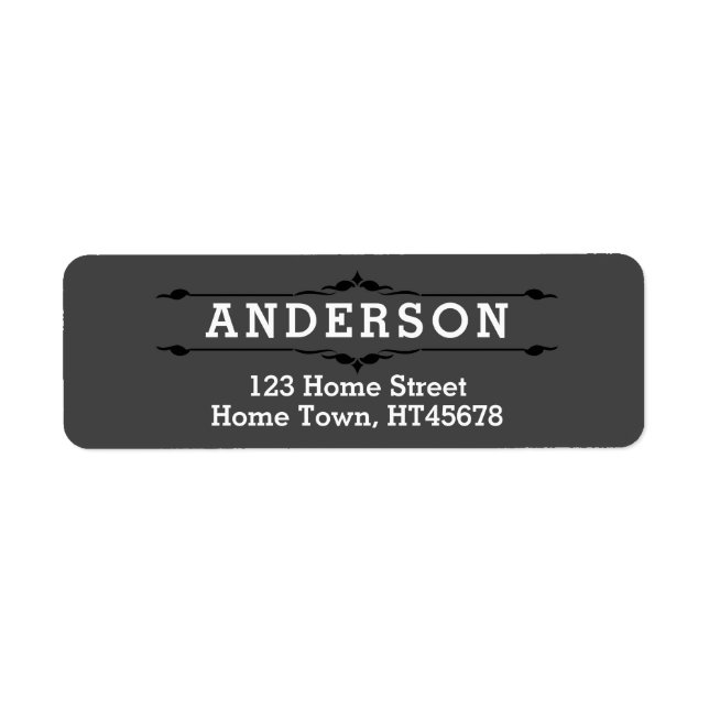 Adresse de retour de l'ornement de la lettre de bl (Devant)