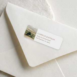 Adresse de Retour de Mariage de Domaine Rural