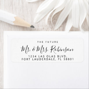 Adresse de retour de mariage de futurs M. et Mme S