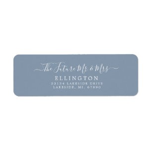 Adresse de retour de mariage Future Mr & Mrs Scrip