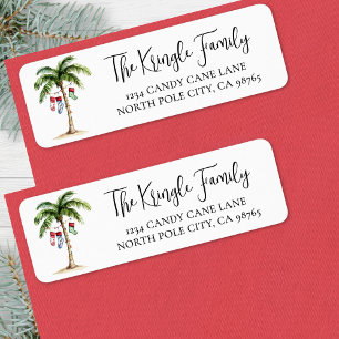 Adresse de Retour de Noël à la Plage