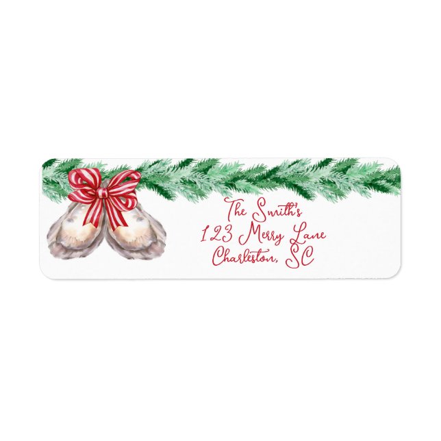 Adresse de retour de Noël Oyster (Devant)