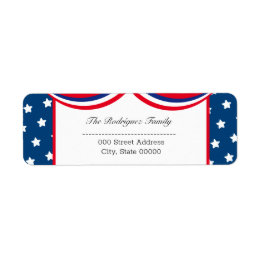 Adresse de retour de Patriotic USA personnalisée