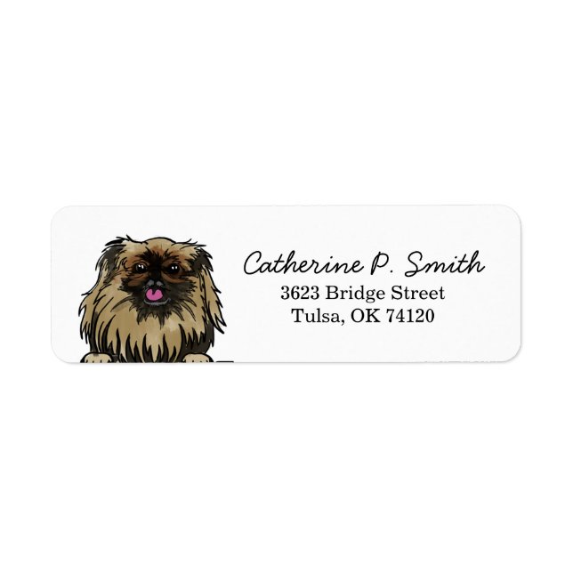 Adresse de retour de Pekingese (Devant)