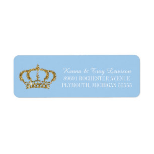 Adresse de retour de petits bleus layette de