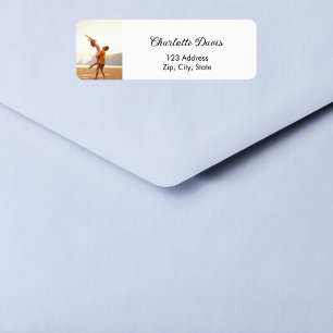 Adresse de retour de script de mariage photo blanc