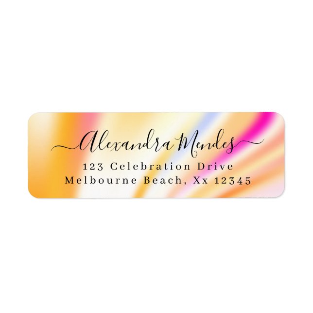 Adresse de retour de script simple et moderne (Devant)