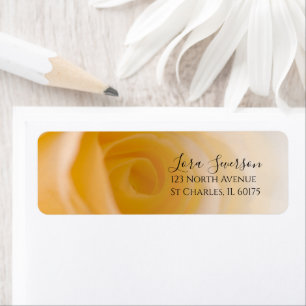 Adresse de retour des fleurs de rose blanche