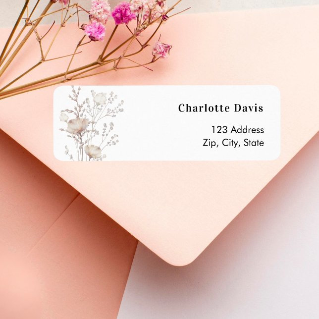 Adresse de retour des fleurs sauvages crème de Pék (Créateur téléchargé)