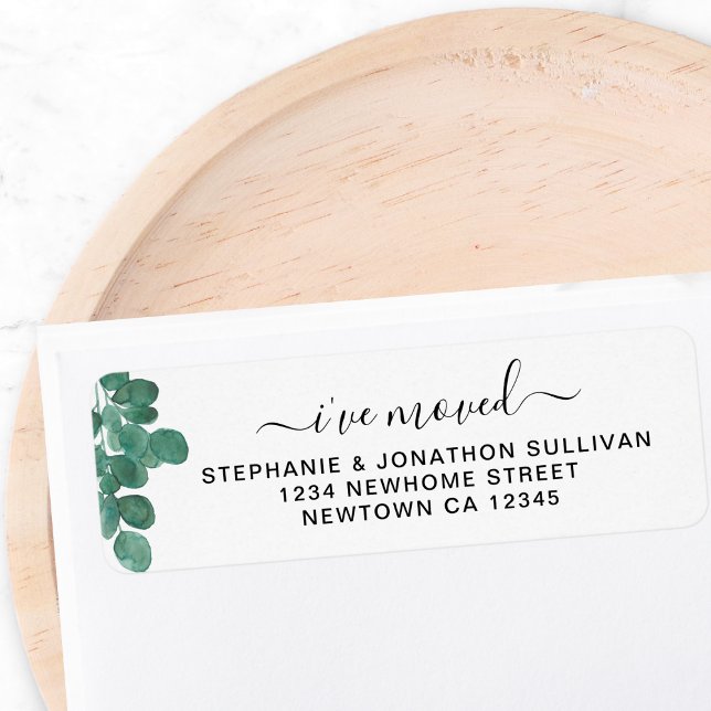 Adresse de retour d'Eucalyptus que j'ai déplacée (Créateur téléchargé)