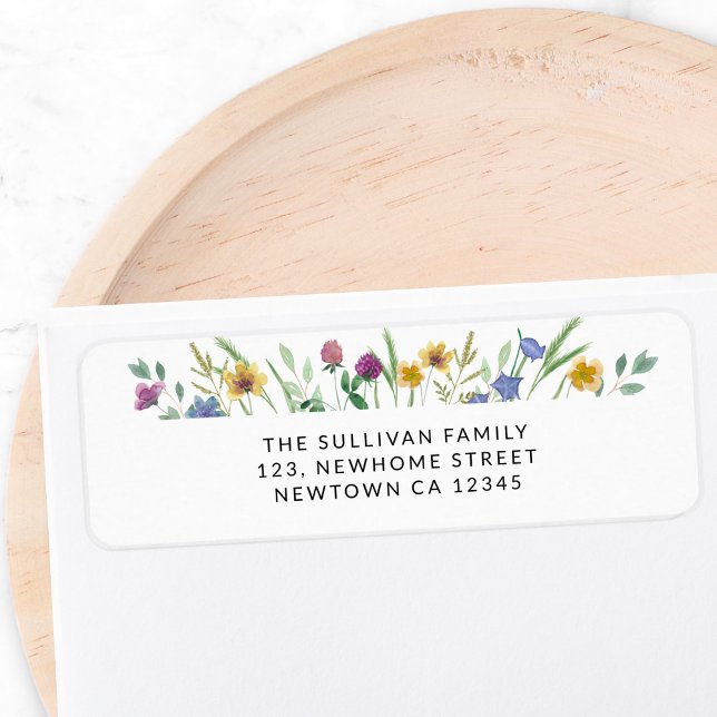 Adresse de retour du Fleur sauvage coloré (Créateur téléchargé)