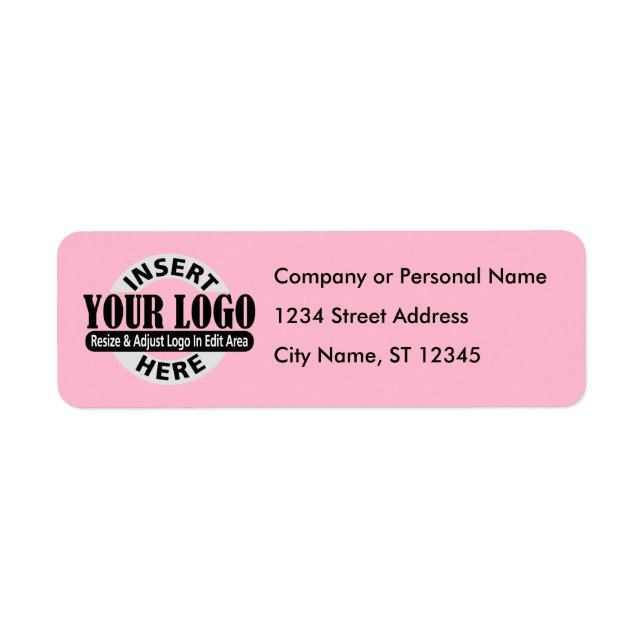 Adresse de retour du logo de l'entreprise (Devant)