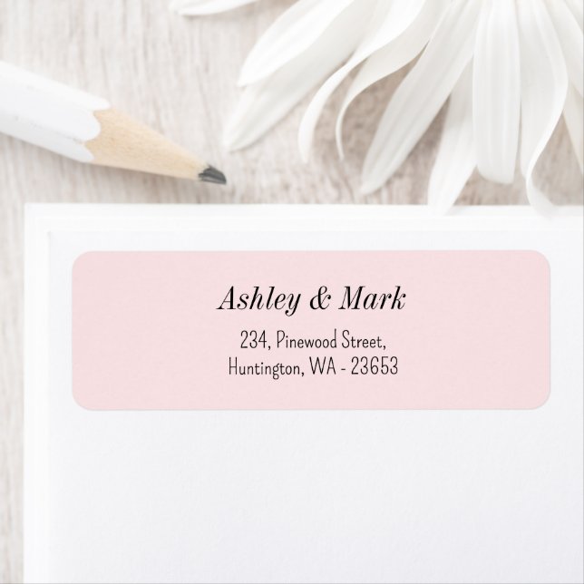 Adresse de retour du Mariage rose (En situation)