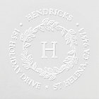 Adresse de retour du monogramme de couronne botani