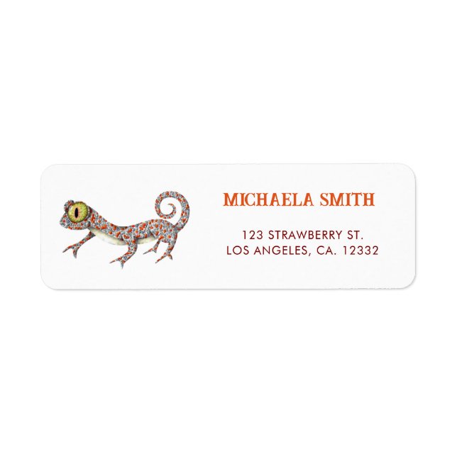 Adresse de retour du reptile mou (Devant)