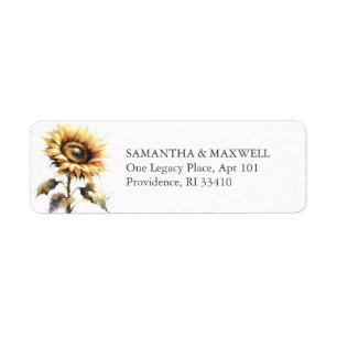 Adresse de retour du tournesol
