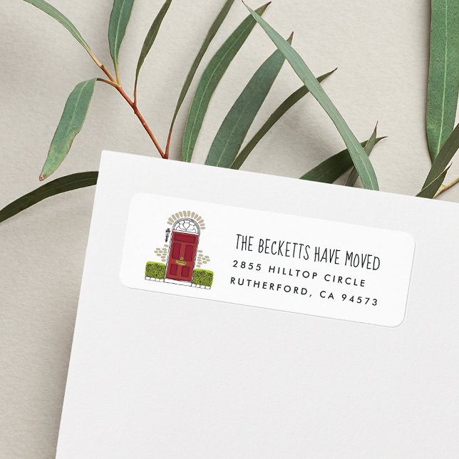 Adresse de retour Faire-part de déplacement de por (Créateur téléchargé)