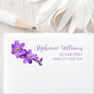 Adresse de retour Fleurs d'Hépatique Violette