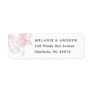 Adresse de retour Floral