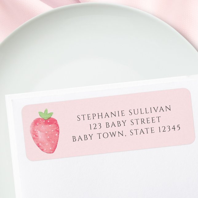 Adresse de retour fraise  (Créateur téléchargé)